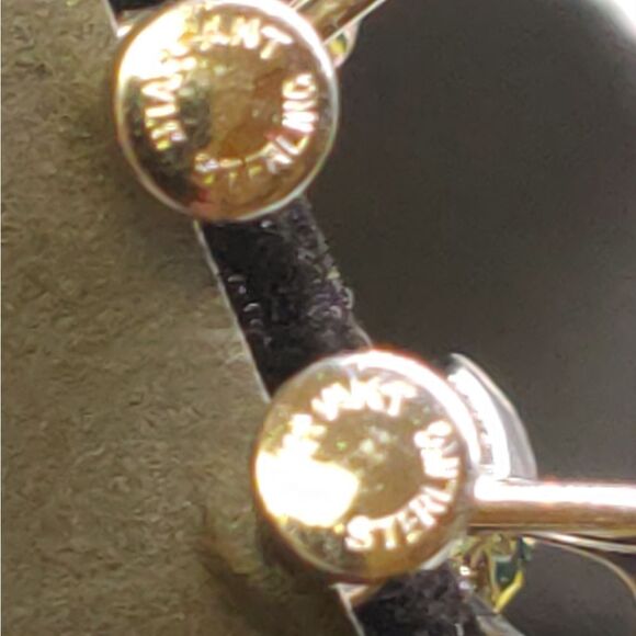 Vintage sterling silver brooch and earring set 1960s - Picture 6 of 7